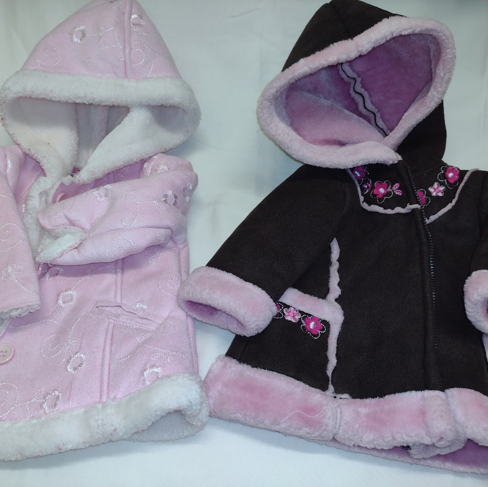2 PIECES of Baby Jackets Size 3-6 Months